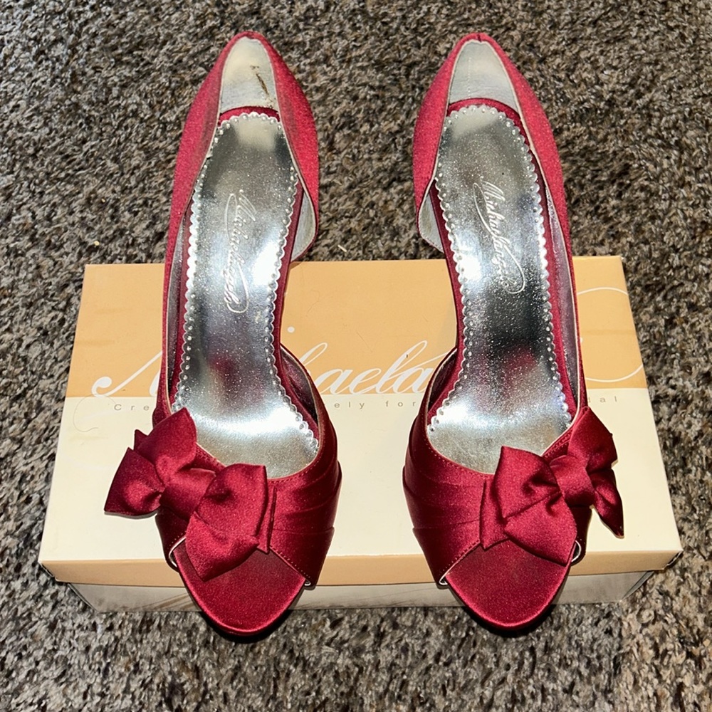 Michelangelo Red Formal Heel - Picture 3 of 6